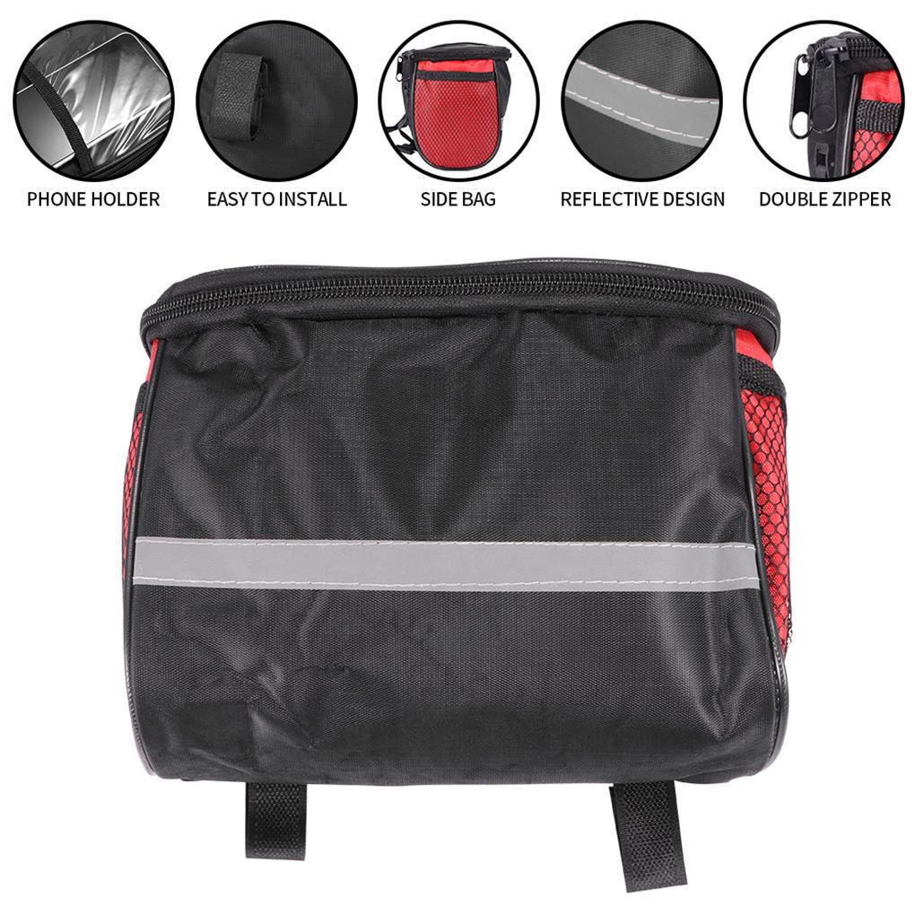 [MAPD] Túi Đựng Đồ Cách Nhiệt Dung Tích Lớn Có Dải Phản Quang Gắn Tay Lái Xe Đạp Leo Núi