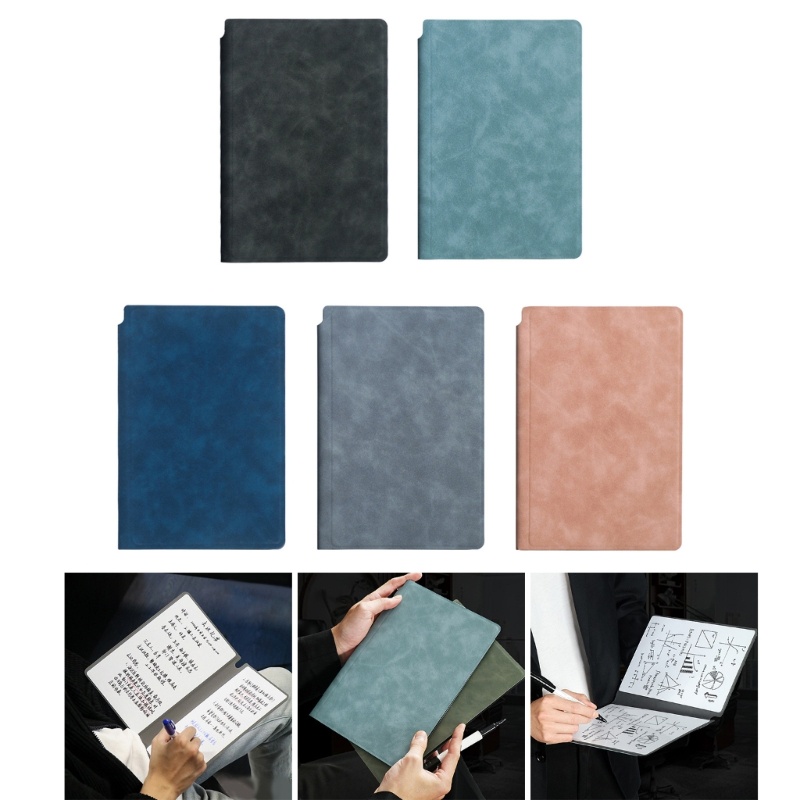Sổ Ghi Chú Khổ A5 Bằng Da Có Thể Tái Sử Dụng Tiện Lợi