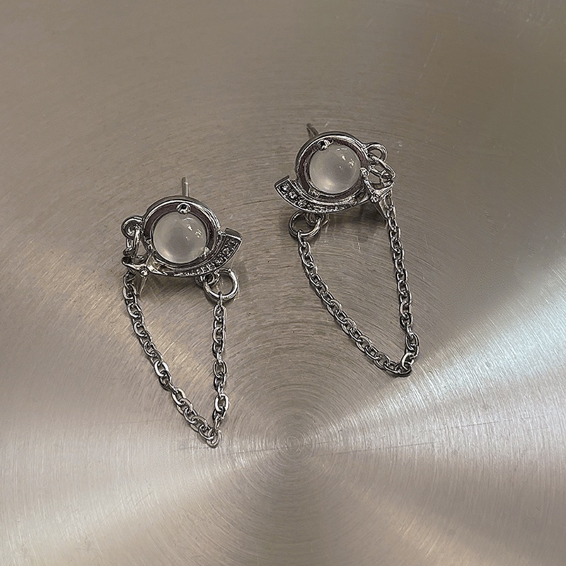 Bông Tai Mạ Bạc 925 Hình Học Độc Đáo Thời Trang Nhật Hàn Cho Nữ