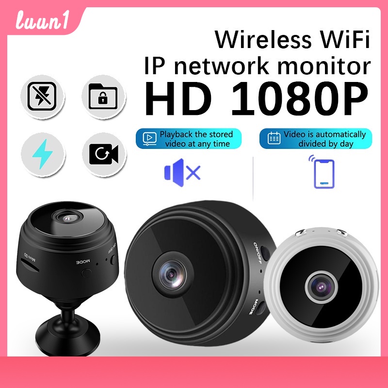 Trong Kho 1080P HD A9 Mini Máy Ảnh Không Dây Wif Giám Sát Nhà Máy Ảnh An Ninh Máy Quay Mini Cho Nhà Securit (Không Có Phiên Bản Ban Đêm) Cod