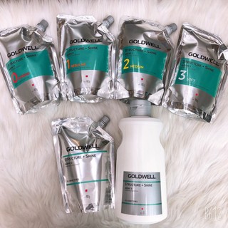 Cặp thuốc duỗi uốn cao cấp Goldwell Structure + Shine 400mlx2