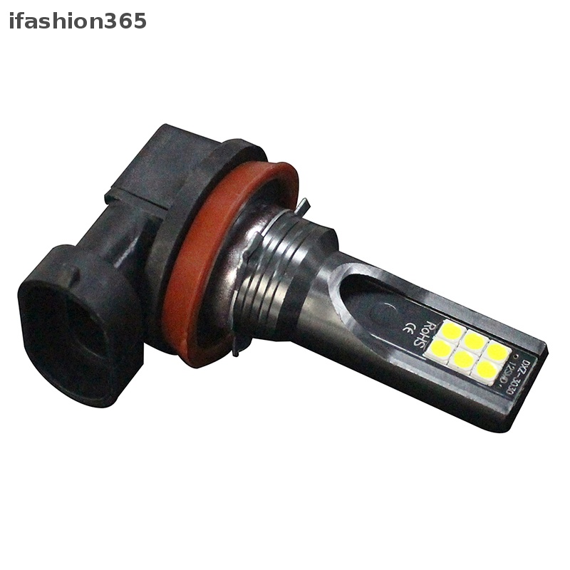 1 Đèn LED Sương Mù ifashion365 H8 / H9 H11 3030 12SMD 12V 6000K Cho Xe Hơi