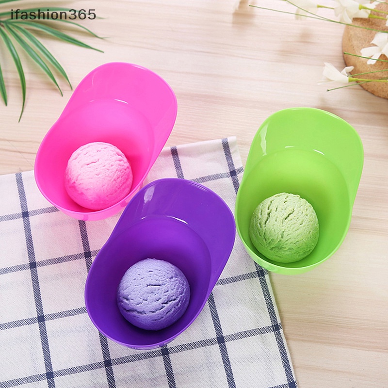 1 Tô Nhựa Mini Đựng Kem Bóng Chày / Món Tráng Miệng Trang Trí Tiệc Cưới Thời Trang ifashion365