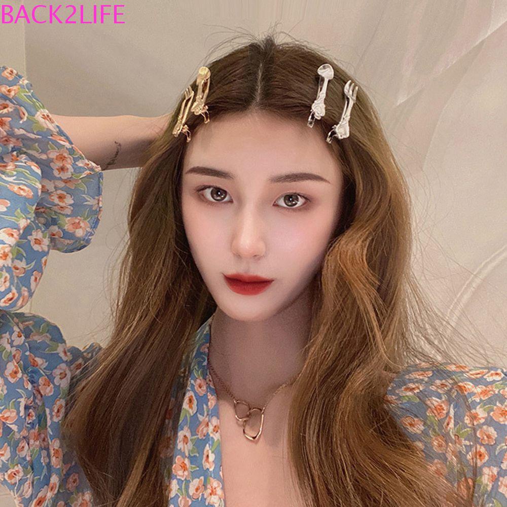 Set 2 Kẹp Tóc Phong Cách Hàn Quốc Cổ Điển Thời Trang Cho Nữ