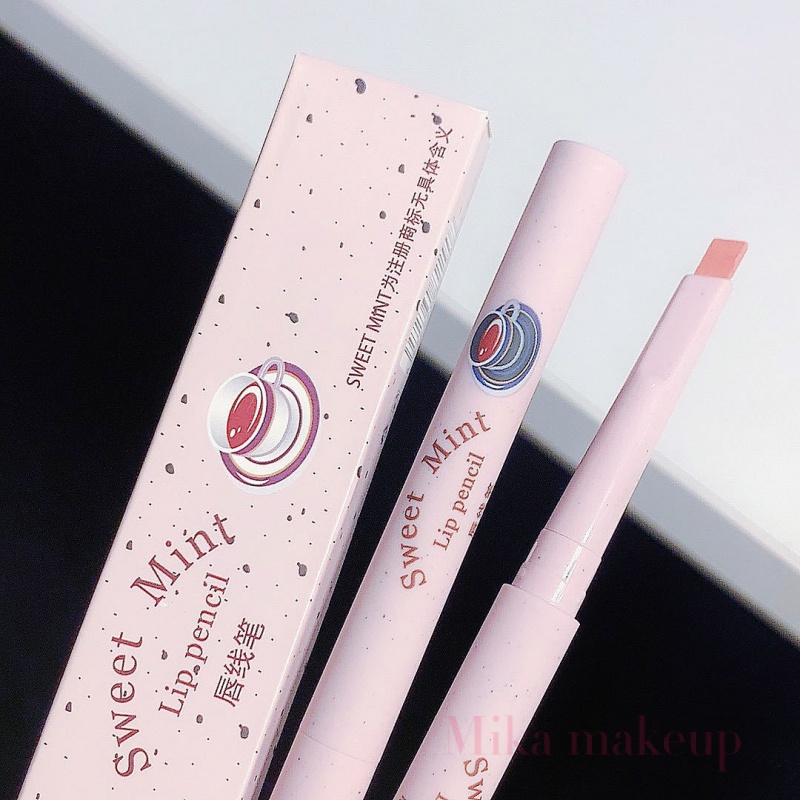 Sweetmint Bút kẻ môi phác họa hình môi tạo hình môi đô đô môi bền bỉ không thấm nước