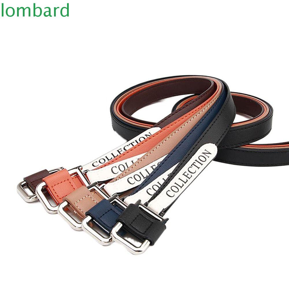 Thắt Lưng Da PU Thiết Kế Đơn Giản Không Cần Đục Lỗ Thời Trang Cho Nữ