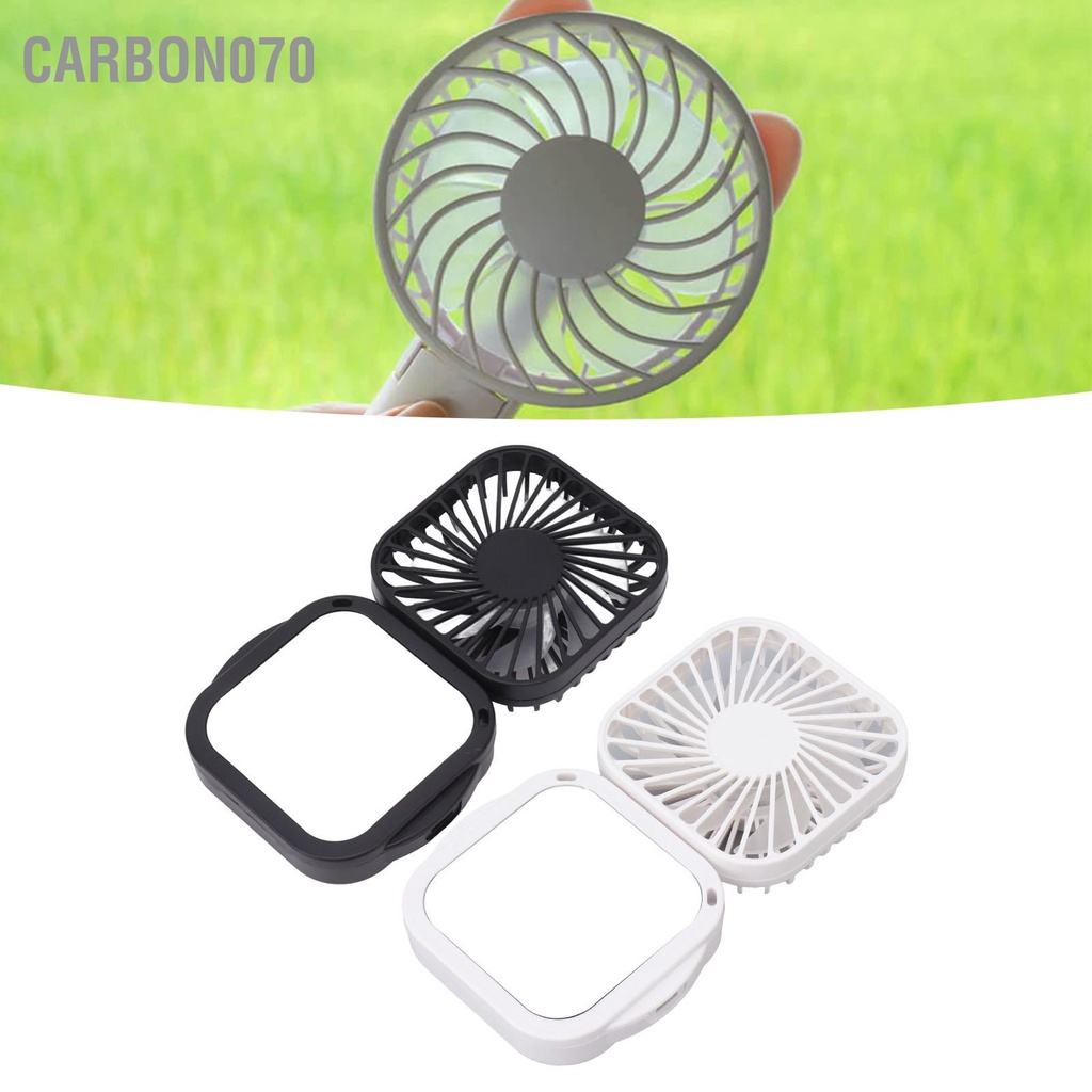 Carbon070 Quạt Di Động Nhẹ Bền Điều Chỉnh 3 Tốc Độ Sạc USB Cho Phòng Ngủ Gia Đình Văn