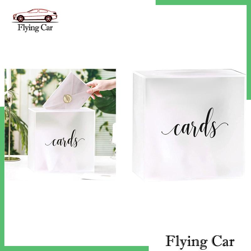 Hộp Đựng Tiền / Thẻ Bằng Acrylic Trong Suốt Cỡ Lớn Lzdjfmy2 Tiện Dụng Cho Tiệc Cưới