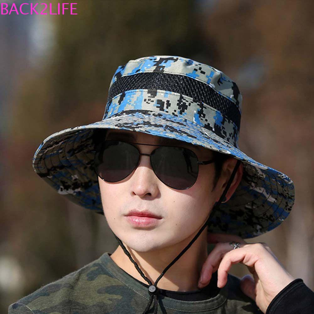 Nón Tai Bèo Chống Nắng Thoáng Khí Bằng Vải Cotton Thoáng Khí Thời Trang Mùa Hè Cho Nam Back2