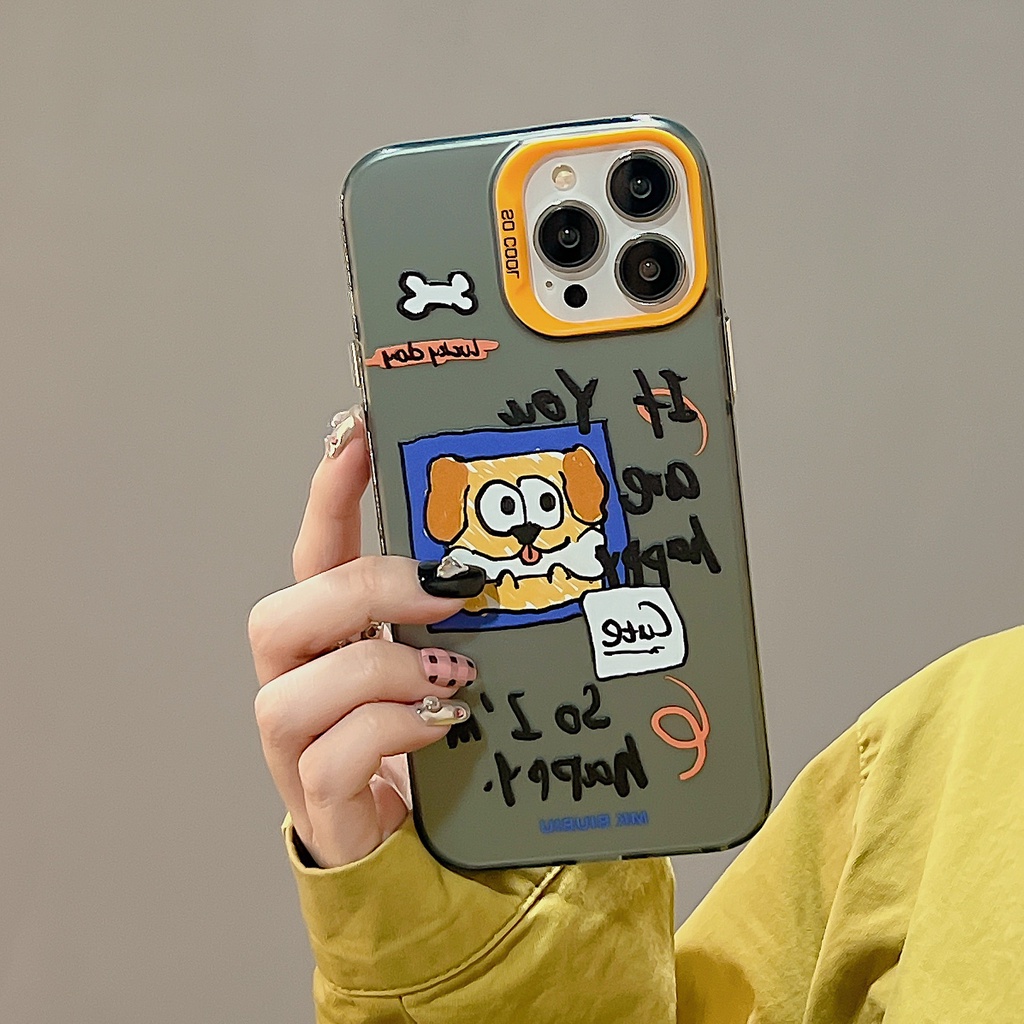 Ốp Điện Thoại tpu Mềm Chống Sốc Họa Tiết Chú Cún Hoạt Hình Cho iPhone 11 13 12 14 PRO MAX