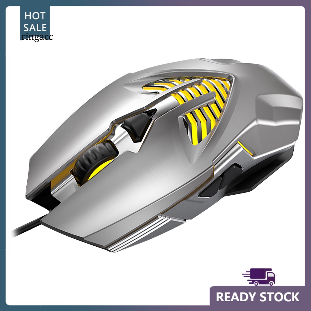 Chuột Chơi Game RGA Q1 Có Dây Chống Sốc RGB 3600DPI USB Esports Chất Lượng Cao