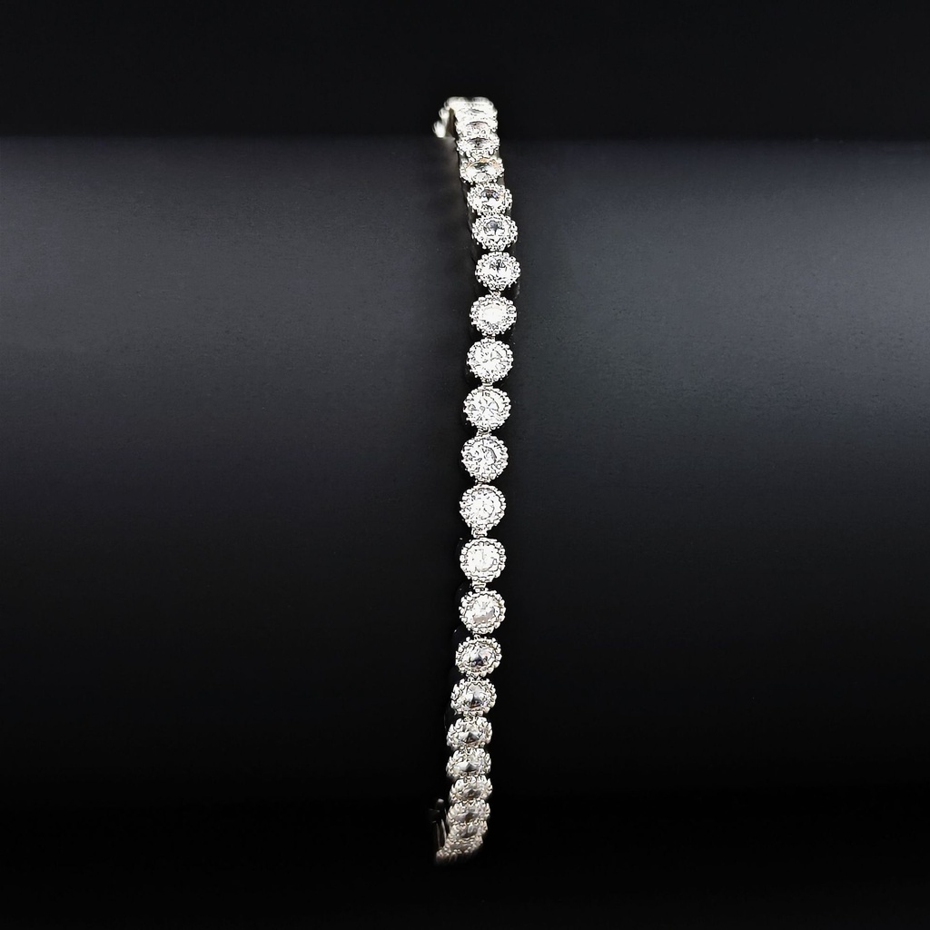 Vòng Tay Tennis Đính Đá Zircon Đơn Giản Thời Trang Cho Nữ