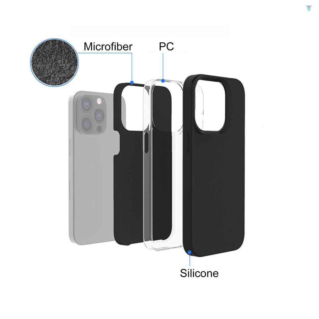 Ốp Điện Thoại Silicon Dẻo Siêu Mỏng Chống Sốc / Trầy Xước Cho iPhone 13 Pro 13