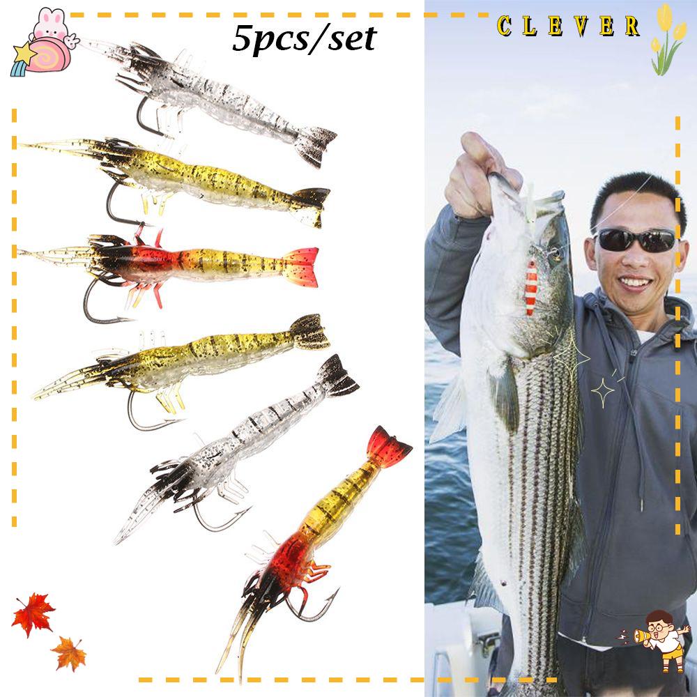 Bộ 5 Mồi Câu Cá Silicone Hình Giun Mềm