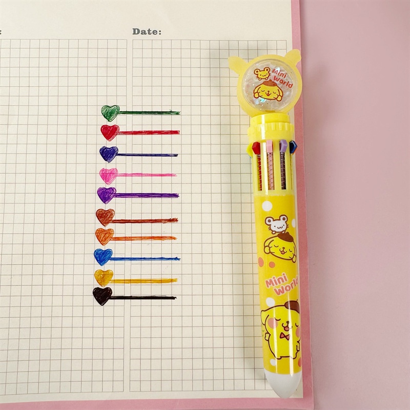 SANRIO Bút Chì Vẽ Kuromi Đa Năng Nhiều Màu Sắc Dành Cho Học Sinh