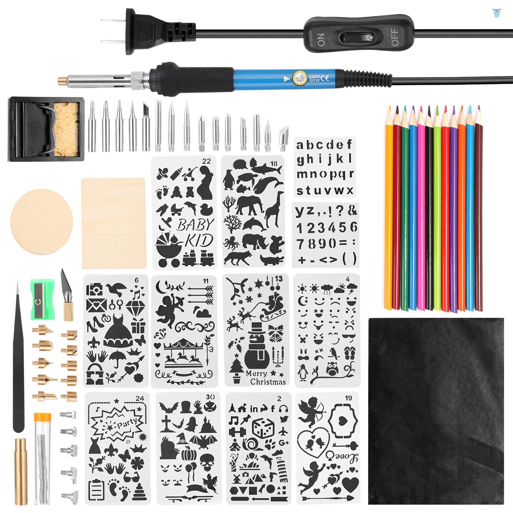 Túi Đựng Đồ Đa Năng 60W 200-450 Chất Lượng°C Bộ Dụng Cụ Hàn Điện Có Thể Điều Chỉnh Nhiệt Độ Kèm Túi Đựng