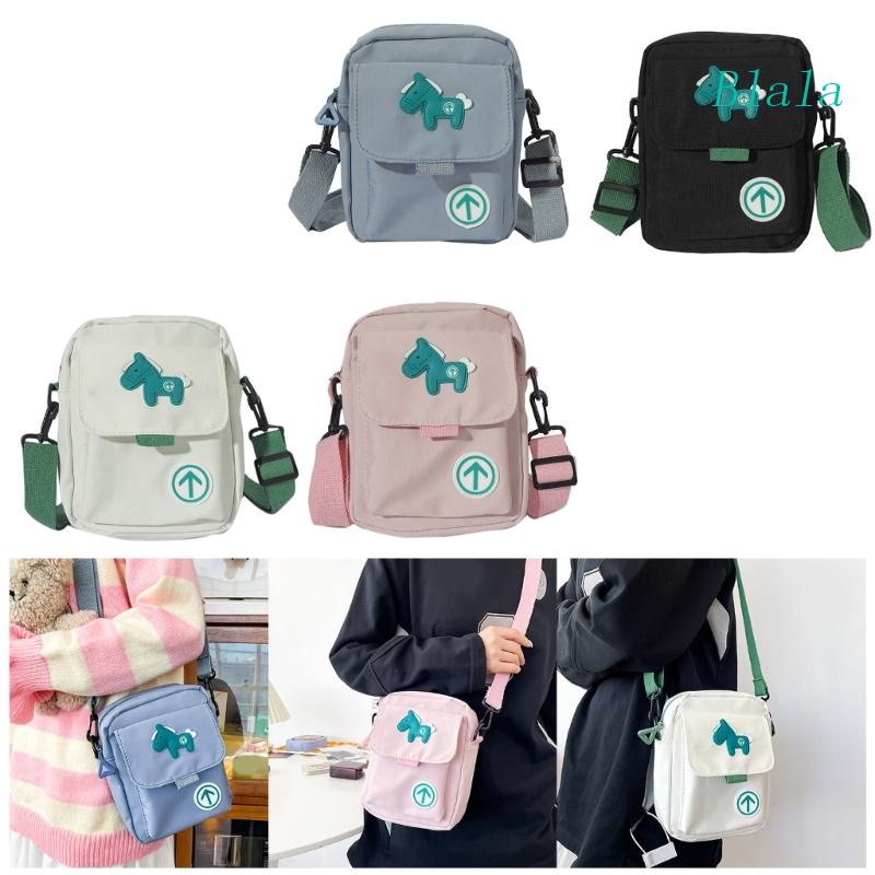 Túi Đeo Chéo Nhỏ Bằng Nylon Họa Tiết Hoạt Hình Cho Nữ