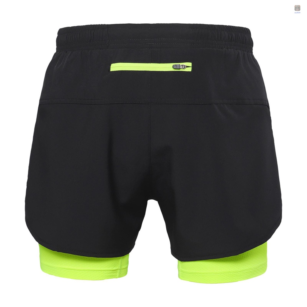 Quần ngắn đi xe đạp 2 Trong 1 Thoáng Khí Mau Khô Cho Nam