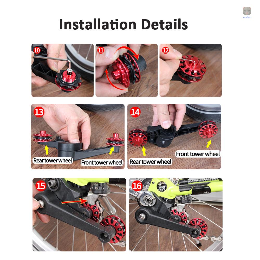 Bánh Xích Hướng Dẫn Thay Thế Bằng Hợp Kim Nhôm Cho Xe Đạp Brompton 2 / 6