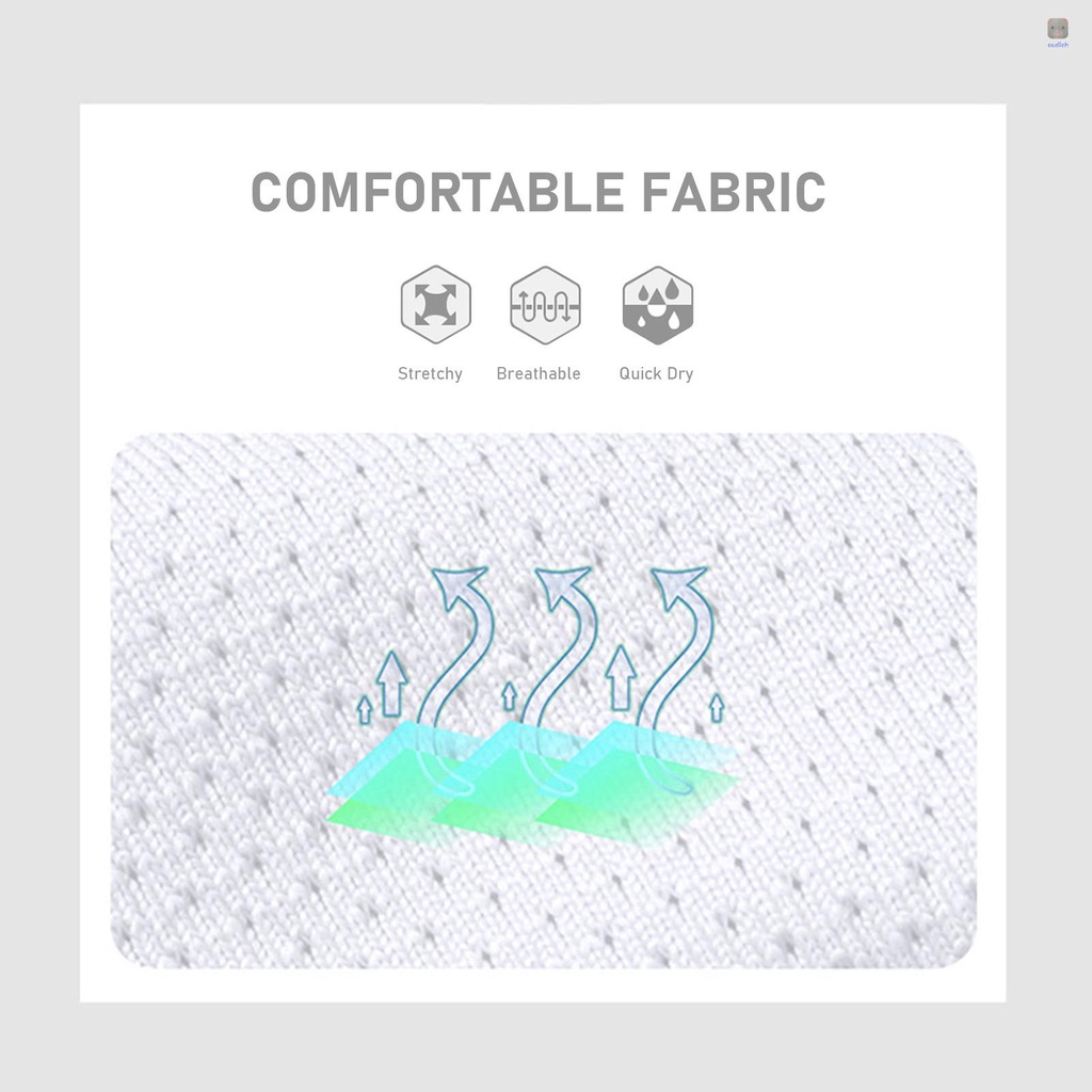 Áo Thun Thể Thao Tay Ngắn Cổ Tròn Phối Lưới Chất Liệu Thấm Hút Khô Thoáng Nhanh Chóng