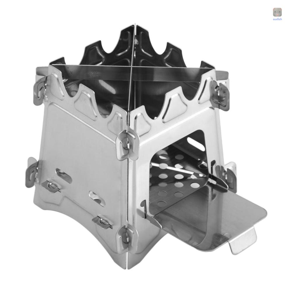 Bếp Lò Bằng Thép Không Gỉ Có Thể Gấp Lại Để Đi Cắm Trại Tiện Dụng