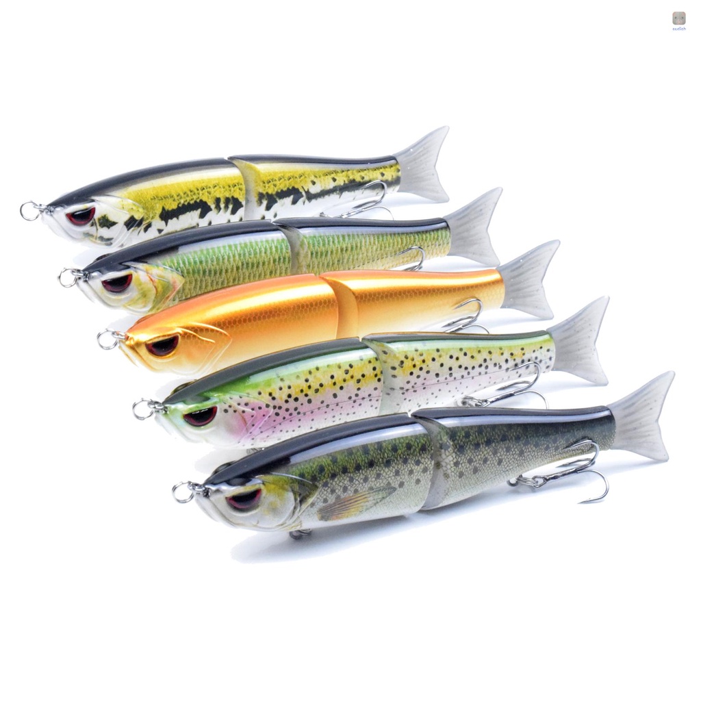 Lixada Mồi Giả Nhử Cá 2 Khúc 7.1 in / 2.2 oz Bằng Nhựa Cứng