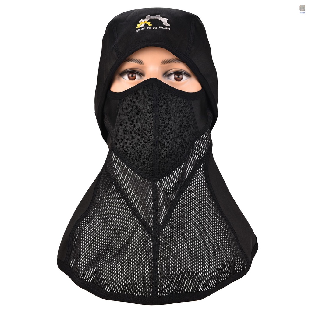 Khẩu Trang Chống Gió Bằng Lông Cừu Chống Nước Có Khóa Kéo Phản Quang Bảo Vệ Toàn Diện Cho Trượt Tuyết / Lái Xe Mô Tô