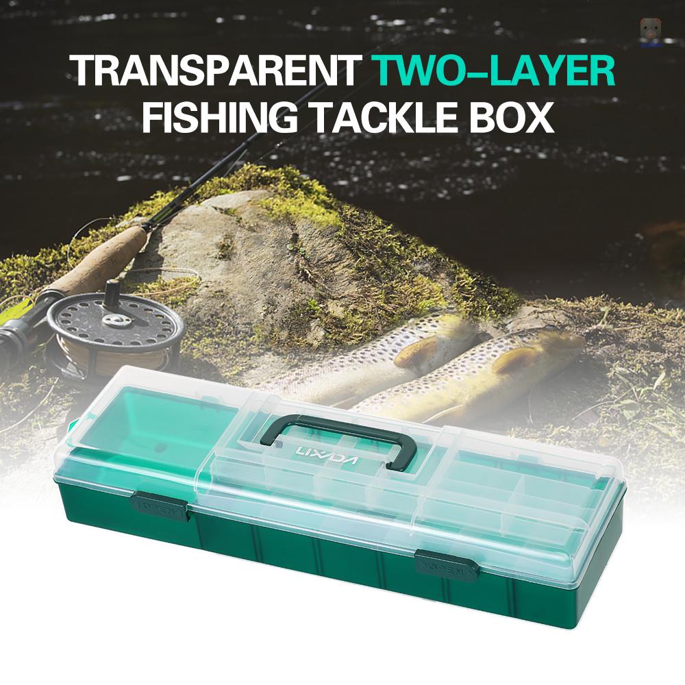 Hộp Đựng Phụ Kiện Câu Cá 2 Tầng Trong Suốt Lixada