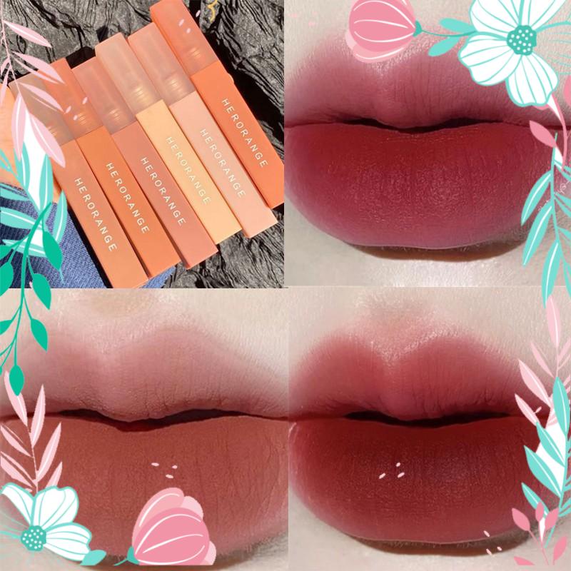 Son Kem Lì Herorange Mềm Mịn Như Nhung Chống Thấm Nước Chống Khô Môi Lâu Trôi