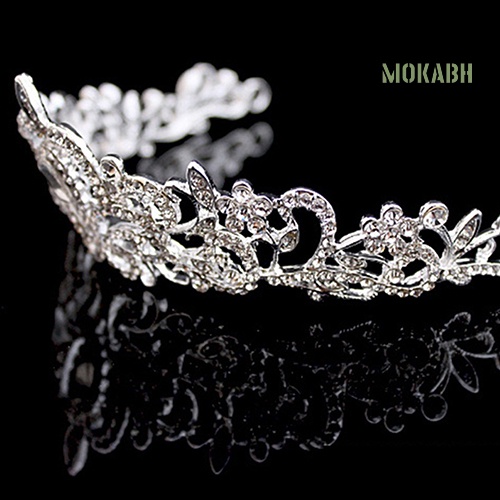 Cài Tóc Hình Vương Miện Đính Đá Dễ Thương Cho Cô Dâu