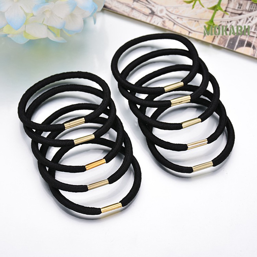 100 Dây Thun Buộc Tóc Co Dãn Có Giá Đỡ