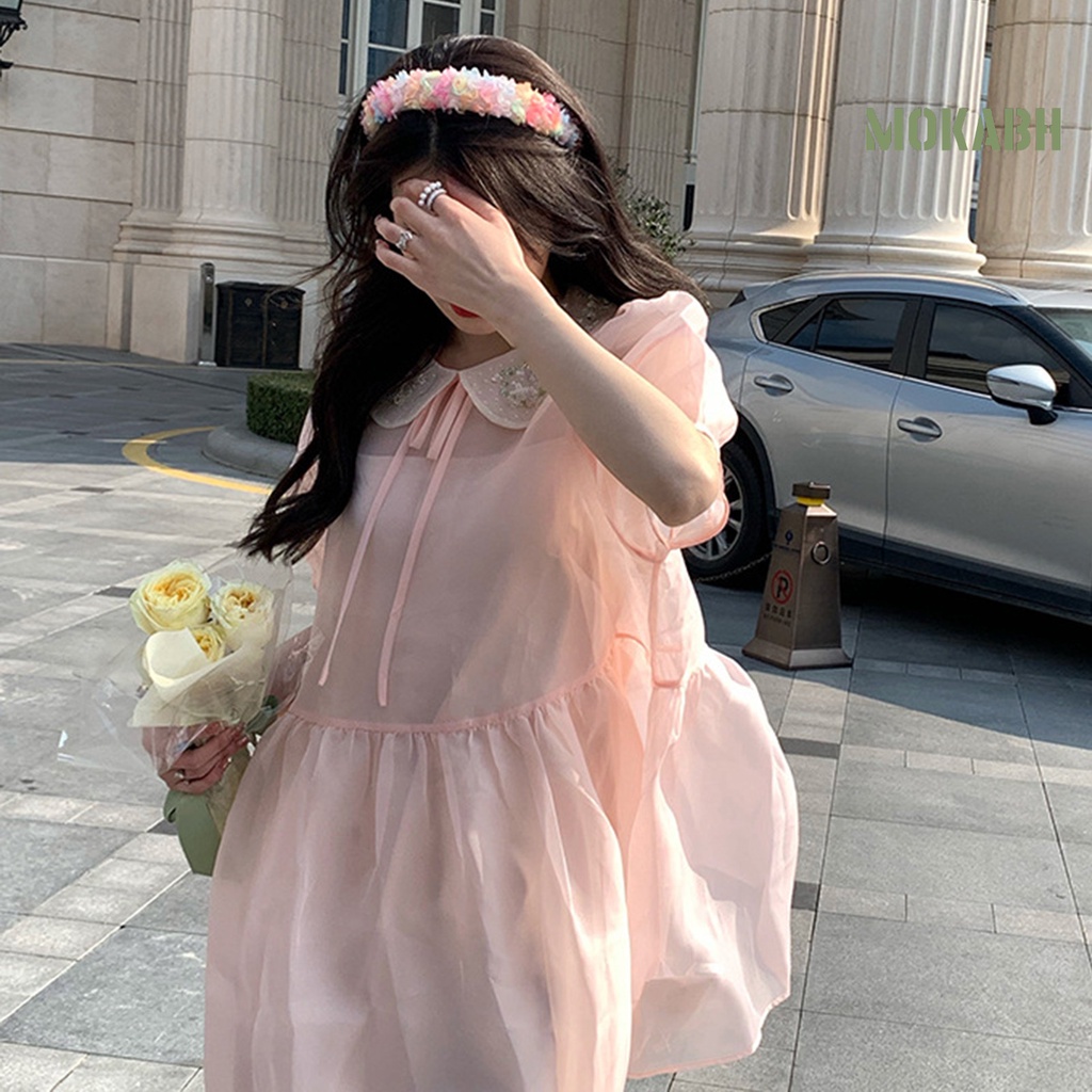 Băng Đô Hoa Nhiều Màu Sắc Ngọt Ngào Cho Nữ