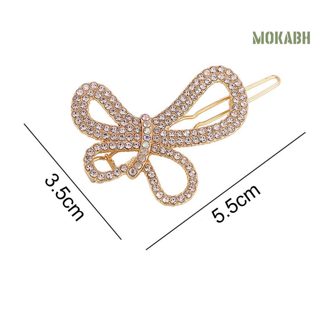 Kẹp Tóc Chống Trượt Đính Đá Lấp Lánh Tinh Tế