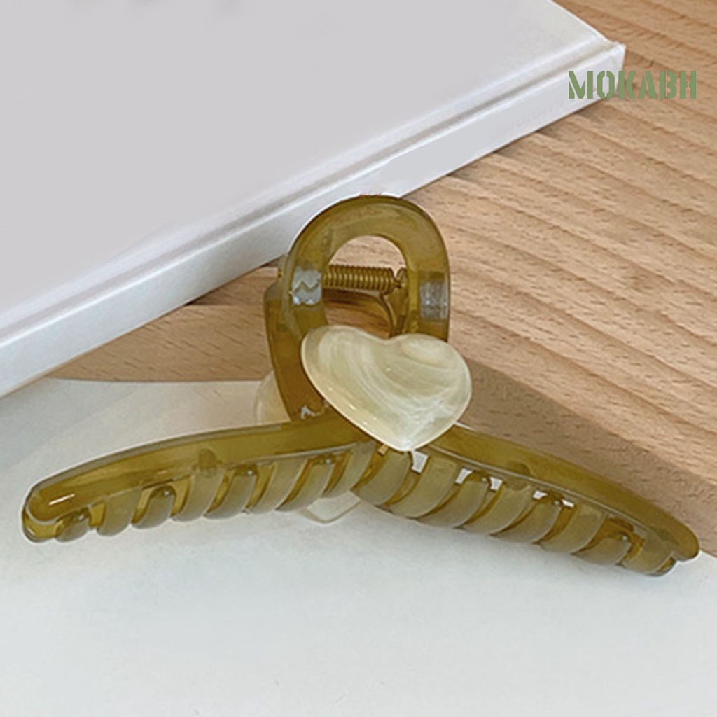 Kẹp Tóc Hình Trái Tim Chống Trượt Cỡ Lớn Thời Trang Cho Nữ