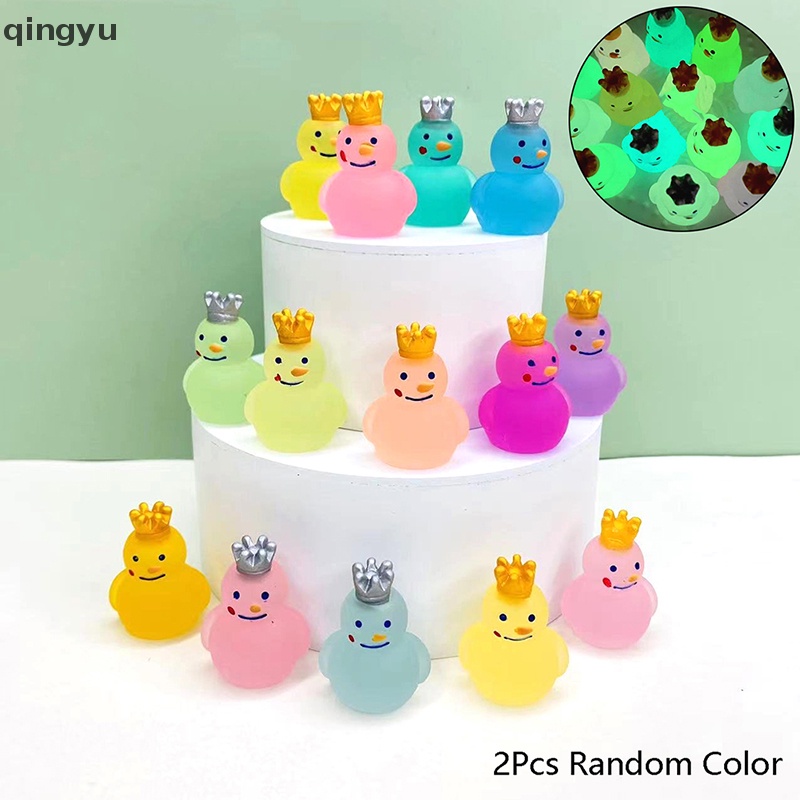 Bộ 2 Đồ trang trí Vua Tuyết Dạ Quang Mini Dùng Trang Trí Tiểu Cảnh