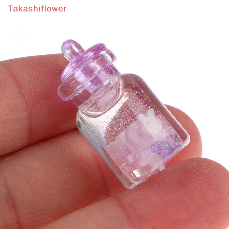 Set 10 Mặt Dây Chuyền Resin DIY Hình Lọ Hoa Hoạt Hình Phát Sáng Đáng Yêu