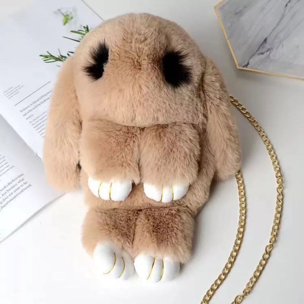 PVN59529 Túi Đeo Chéo Vai Hình Thỏ Bông Dễ Thương Phong Cách Hàn Quốc 2022 Dành Cho Bạn Nữ