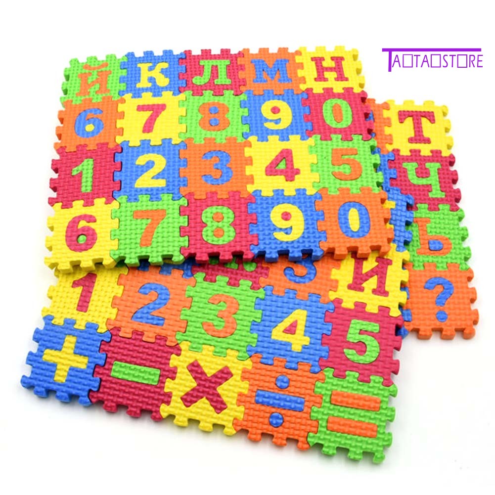 Bộ 60 Tấm Thảm Học Chữ Cái Tiếng Nga Dành Cho Trẻ Em