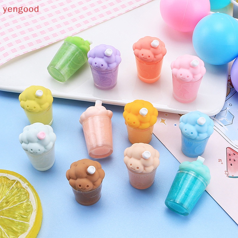 1 Đồ Chơi Mô Hình Đám Mây Lắc Sữa Mini Bằng Nhựa Resin Màu Dạ Quang Trang Trí Bảng Điều Khiển Xe Hơi