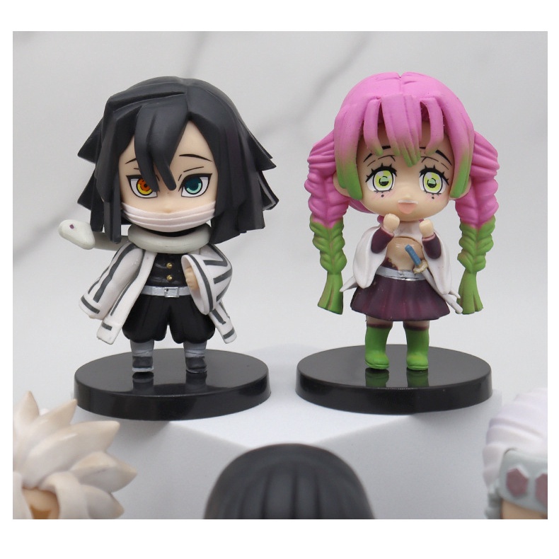 Bộ 5 Mô Hình Nhân Vật Tanjirou Zenitsu Shinobu Hoạt Hình Demon Slayer