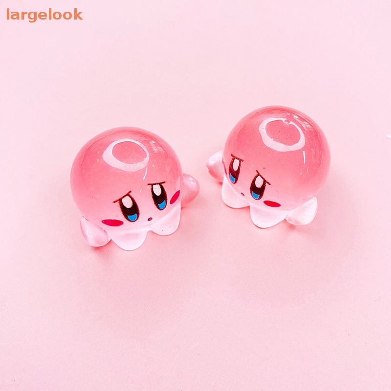 Set 5 Kẹp Tóc Nhựa Phát Quang Hình Kirby Dễ Thương