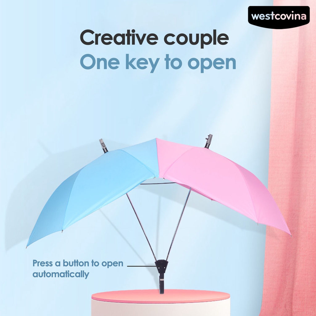 [COD]☁Dù Che Nắng Tay Cầm Dài Chống Gió Chống Thấm Nước Cho Cặp Đôi