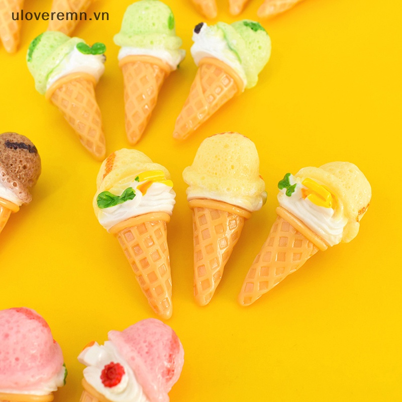 Bộ 5 Ly Kem Mini Tỉ Lệ 1: 12 Trang Trí Nhà Búp Bê