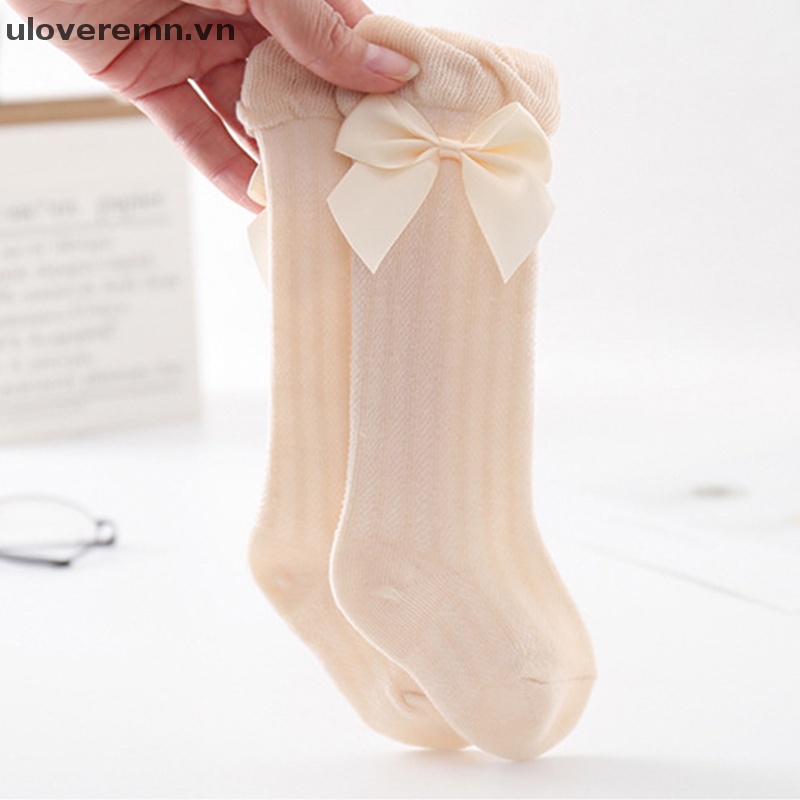 Uloveremn Đôi Tất Chống Muỗi Đính Nơ Lớn Điều Hòa Không Khí Qua Gối Kiểu Hoạt Hình Cho Bé