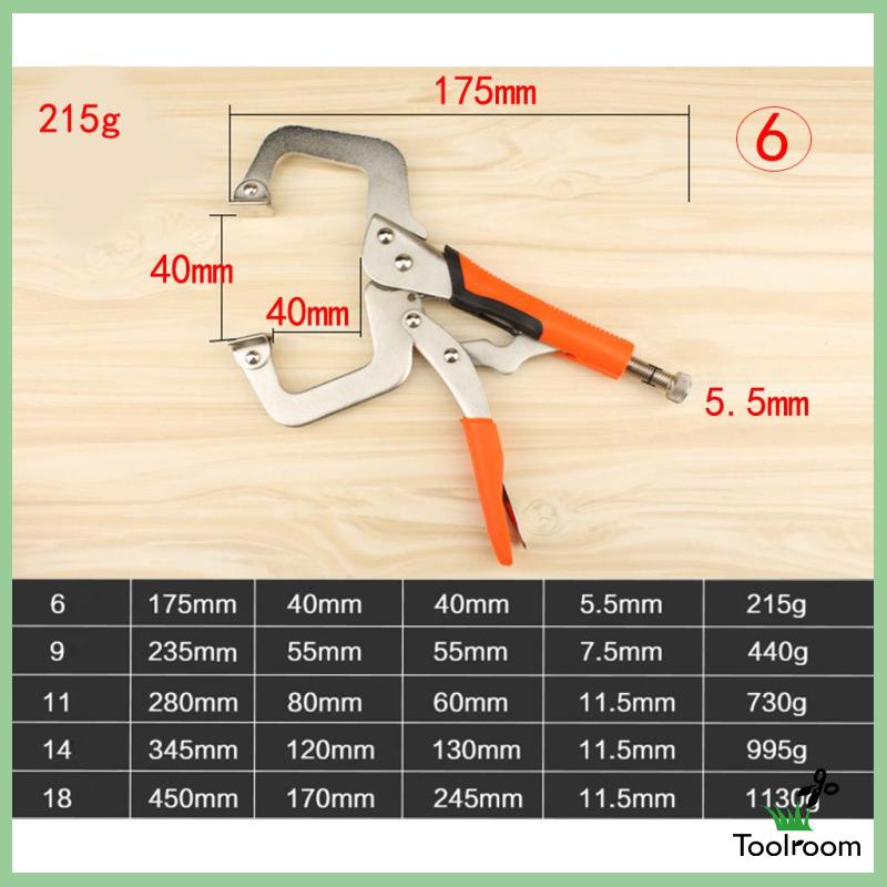 Kìm Hàn Nhanh Chóng Có Tay Cầm Vise 6-18 Inch Kèm Kìm Mô Phỏng 6inch