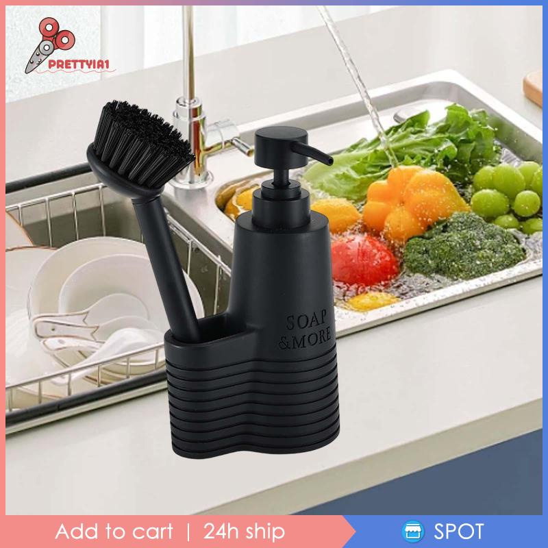 Bàn Chải Vệ Sinh Nhà Bếp Prettyia1 Kèm Hộp Đựng Xà Phòng Đa Năng Chắc Chắn