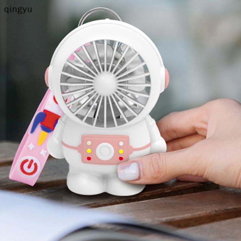 1 Quạt Mini Cầm Tay Sạc USB Hình Phi Hành Gia Hoạt Hình Có Thể Điều Chỉnh