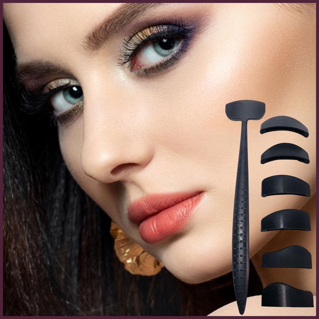 Bộ Khuôn Hỗ Trợ Trang Điểm Lông Mày 6 Trong 1 Tiện Dụng