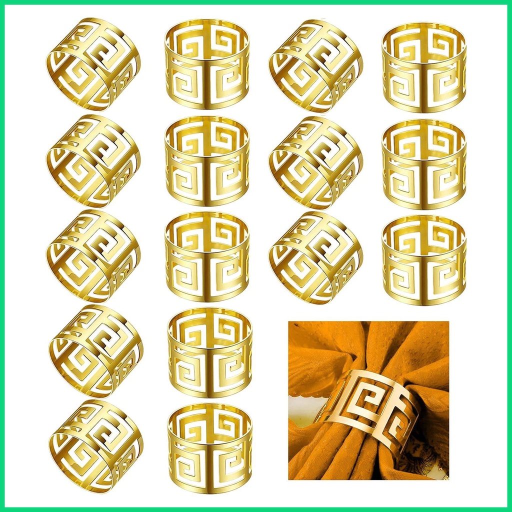 Set 16 Vòng Nhẫn Giữ Khăn Ăn Tiện Lợi