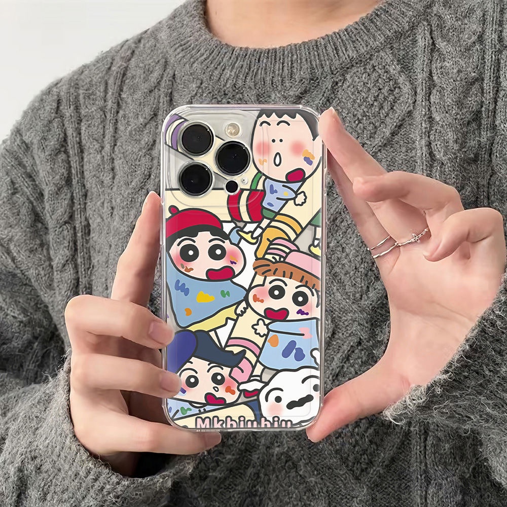 ✅Ốp Điện Thoại Mềm Chống Sốc In Hình Shin-Chan OHCV 11 + 1378 6In Đơn Giản Cho iPhone 14Pro 12